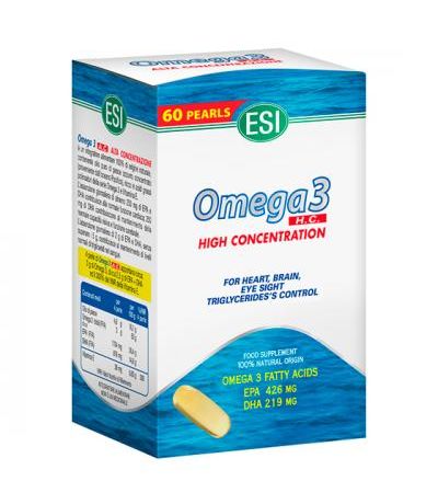 Omega-3 Alta Concentracion SinGluten 60 Perlas Trepat-Diet-Esi