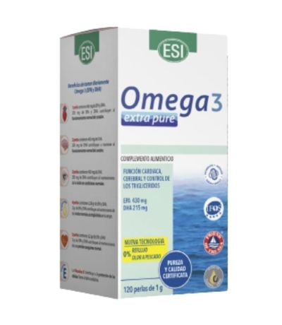 Omega-3 Extra Pure SinGluten 120 Perlas Trepat-Diet-Esi