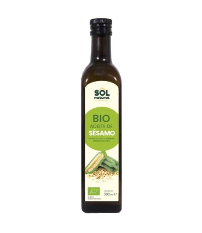 Aceite de Sesamo 1ª Presion Frio Bio Vegan 500ml Solnatural