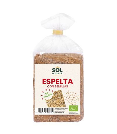 Crackers Espelta Semillas Bio Vegan 200g Solnatural