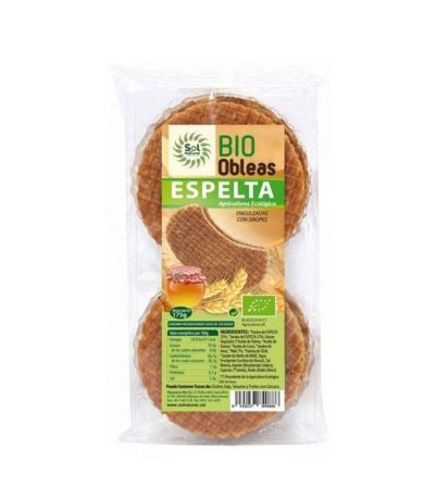 Obleas Espelta con Sirope Bio Vegan 175g Solnatural