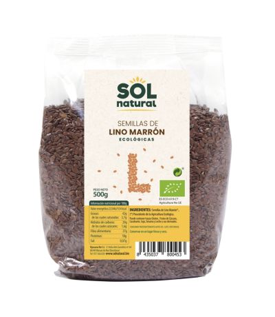 Semillas de Lino Marron Bio 500g Solnatural