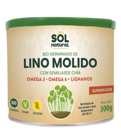 Germinado de Lino Molido con Chia SinGluten Bio Vegan 300g Solnatural