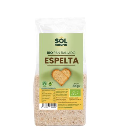 Pan Rallado de Espelta Bio Vegan 300g Solnatural