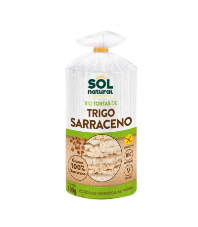 Tortitas de Trigo Sarraceno SinGluten Bio Vegan 100g Solnatural