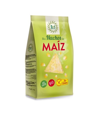 Nachos Maiz No Fritos SinGluten Bio Vegan 80g Solnatural