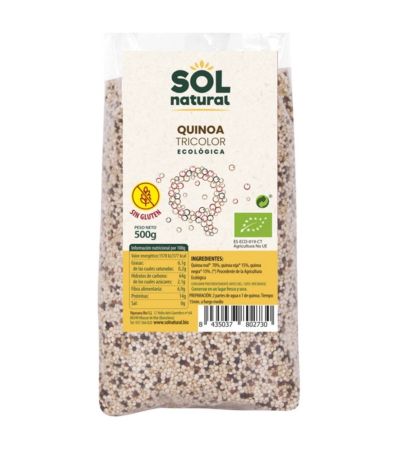 Quinoa Real Tricolor SinGluten Bio 500g Solnatural