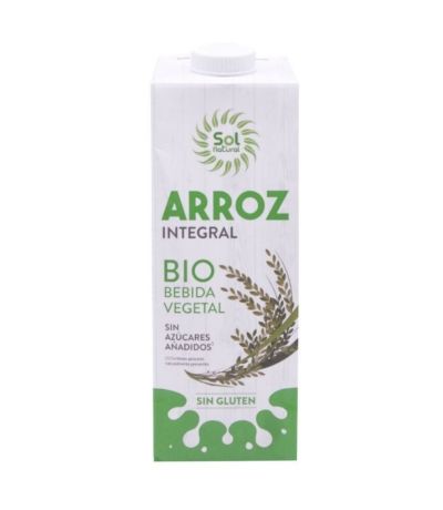 Bebida Vegetal de Arroz Integral SinGluten Bio Vegan 6x1L Solnatural