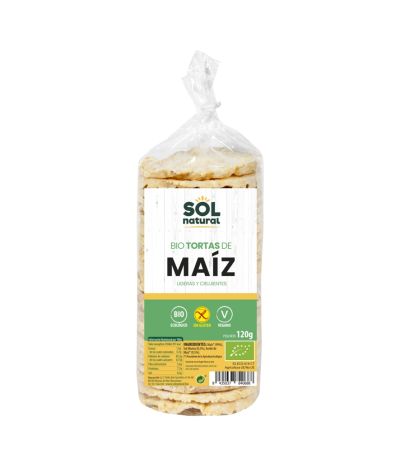 Tortitas de Maiz SinGluten Bio 120g Solnatural