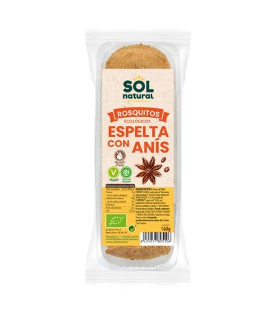 Rosquitos de Espelta con Anis Bio Vegan 150g Solnatural