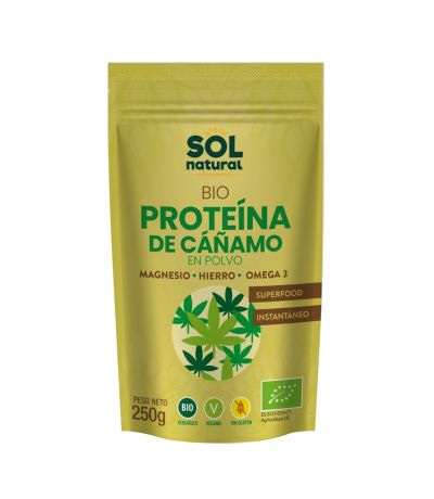 Proteina de Cañamo SinGluten Bio Vegan 250g Solnatural
