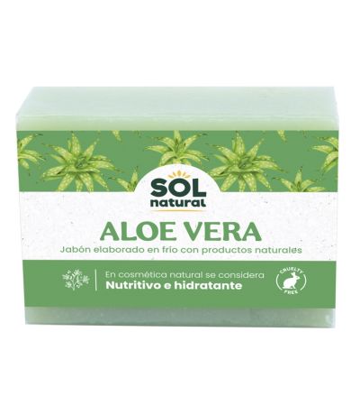Jabon de Aloe Vera Hidratante Bio 100g Solnatural