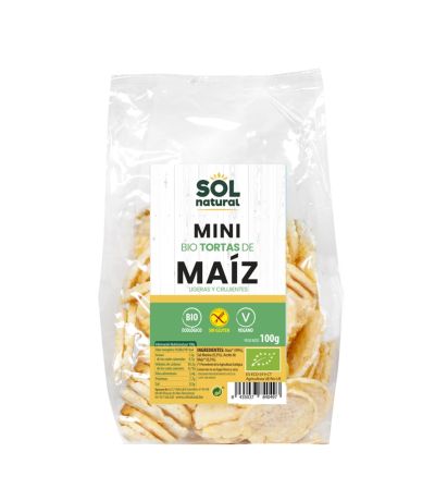 Tortitas de Maiz Mini SinGluten Bio 100g Solnatural