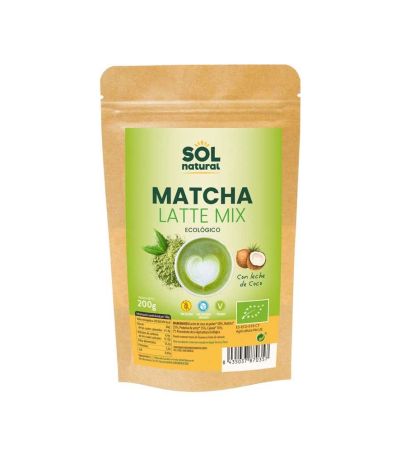 Matcha Latte Mix SinGluten Eco Vegan 200g Solnatural