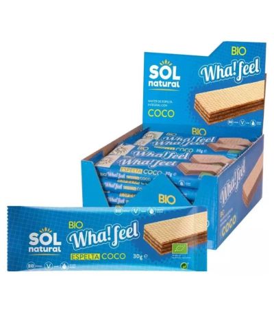 Whafeel Wafers Espelta Coco Eco 30g Solnatural