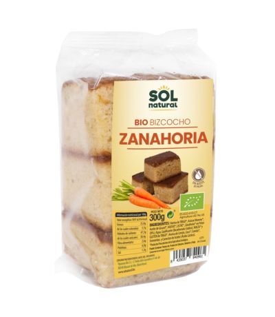 Bizcocho con Zanahoria Bio 300g Solnatural