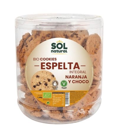 Cookies de Espelta con Naranja y Choco Bio 1360g Solnatural