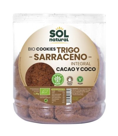Galletas de Trigo Sarraceno con Coco y Cacao Bio 1300g Solnatural