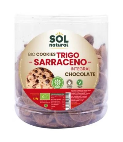 Cookies de Trigo Sarraceno y Choco Bio 1300g Solnatural
