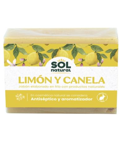 Jabon Natural Solido de Limon y Canela 100g Solnatural