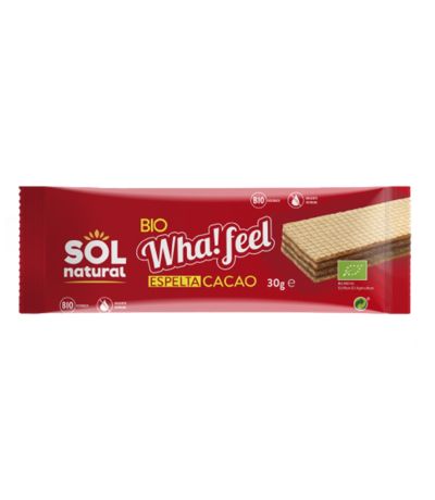 Whafeel Snack Espelta y Cacao caja 20 x30 Solnatural