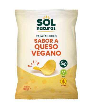 Patatas Chips Sabor Queso Vegano Bio 100g Solnatural