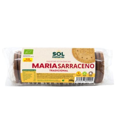 Galleta Maria Trigo Sarraceno Tradicional Bio 200g Solnatural