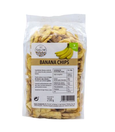 Banana Chips deshidratada Vegan 250g Int-Salim