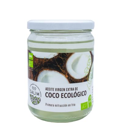 Aceite de Coco Virgen Extra Eco Vegan 430ml Eco-Salim