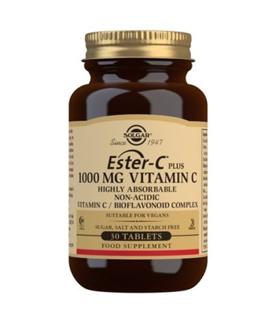 Vitamina Ester-C Plus 1000Mg SinGluten Vegan 30comp Solgar
