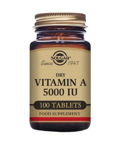 Vitamina-A seca 5000Ui 100comp Solgar