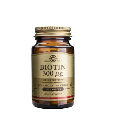 Biotina Vegan 300 Mcg 100comp Solgar