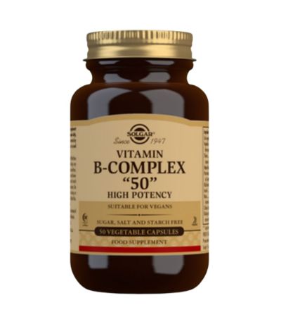 Vitamina-B Complex SinGluten Vegan 50caps Solgar