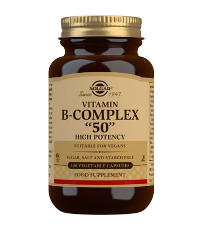 Vitamina-B Complex SinGluten Vegan 100caps Solgar