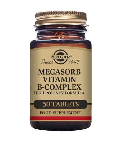 Megasorb B Complex SinGluten Vegan 50comp Solgar