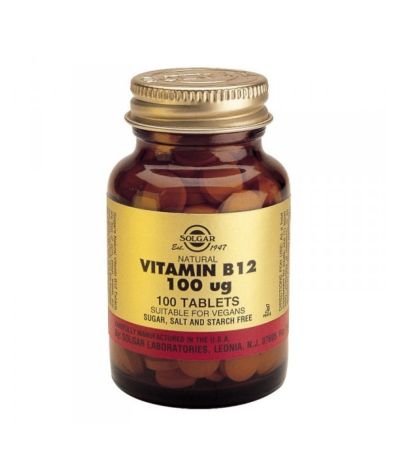 Vitamin B12 100Mg SinGluten 100comp Solgar