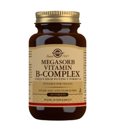 Megasorb B Complex SinGluten Vegan 100comp Solgar