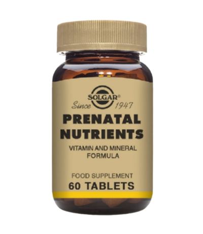Nutrientes Prenatal SinGluten Vegan 60comp Solgar