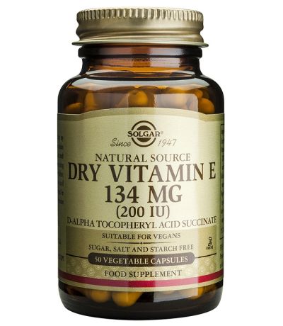 Dry Vitamin-E 200Ui 134Mg seca 50caps Solgar
