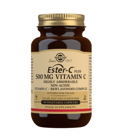 Vitamina Ester-C Plus 500Mg SinGluten Vegan 50caps Solgar