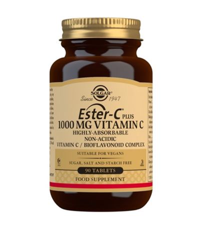 Vitamina Ester-C Plus 1000Mg SinGluten 90comp Solgar