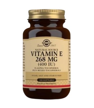 Vitamin-E 400Ui 268Mg SinGluten 100 Perlas Solgar