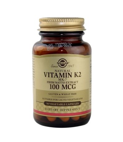 Vitamina-K2 100Mcg SinGluten 50caps Solgar