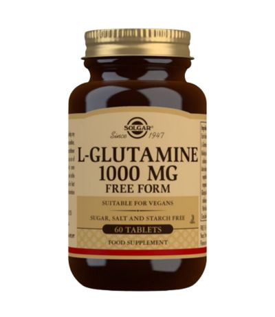 L-Glutamina 1000Mg SinGluten Vegan 60comp Solgar