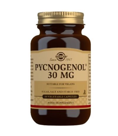 Pycnogenol Extracto Corteza de Pino 30Mg SinGluten Vegan 30caps Solgar