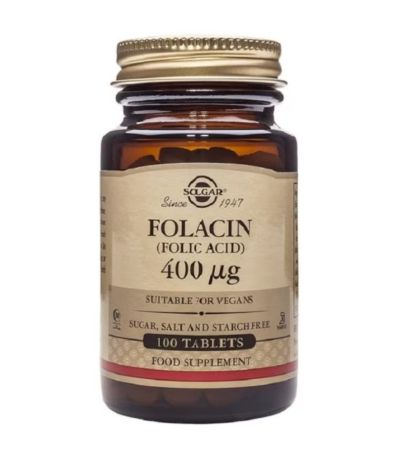 Folacin 400mcg 100comp Solgar