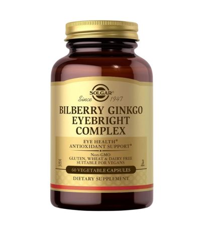 Bilberry Gingko Eyebright Complex 60caps Solgar
