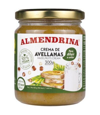 Crema de Avellanas SinGluten Vegan 300g Almendrina