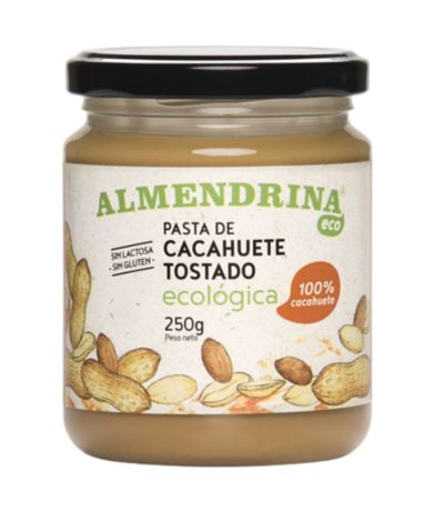 Crema de Cacahuetes SinGluten Eco Vegan 250g Almendrina