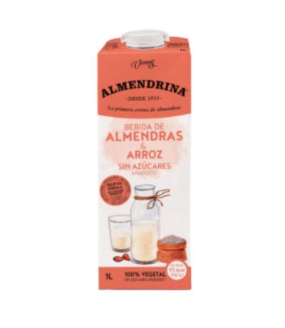Bebida Vegetal De Almendras y Arroz SinAzucar 1L Almendrina